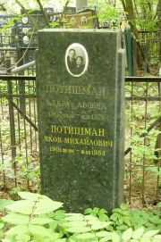 Потишман Клара Абовна, Москва, Востряковское кладбище